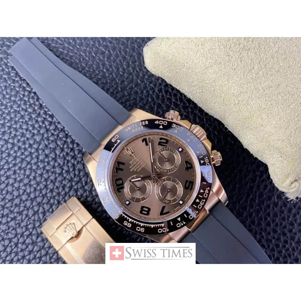 Chocolate Numerals Dial Oysterflex