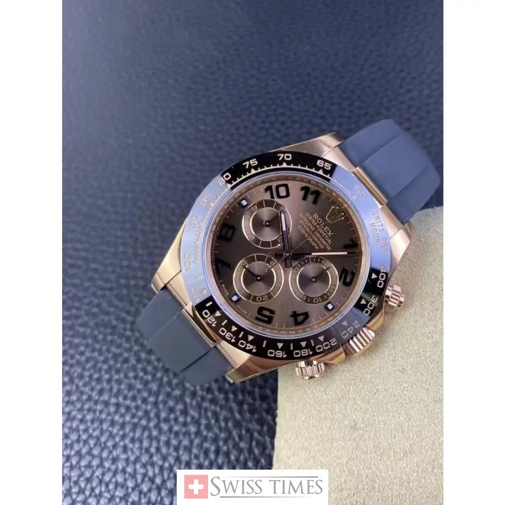 Chocolate Numerals Dial Oysterflex