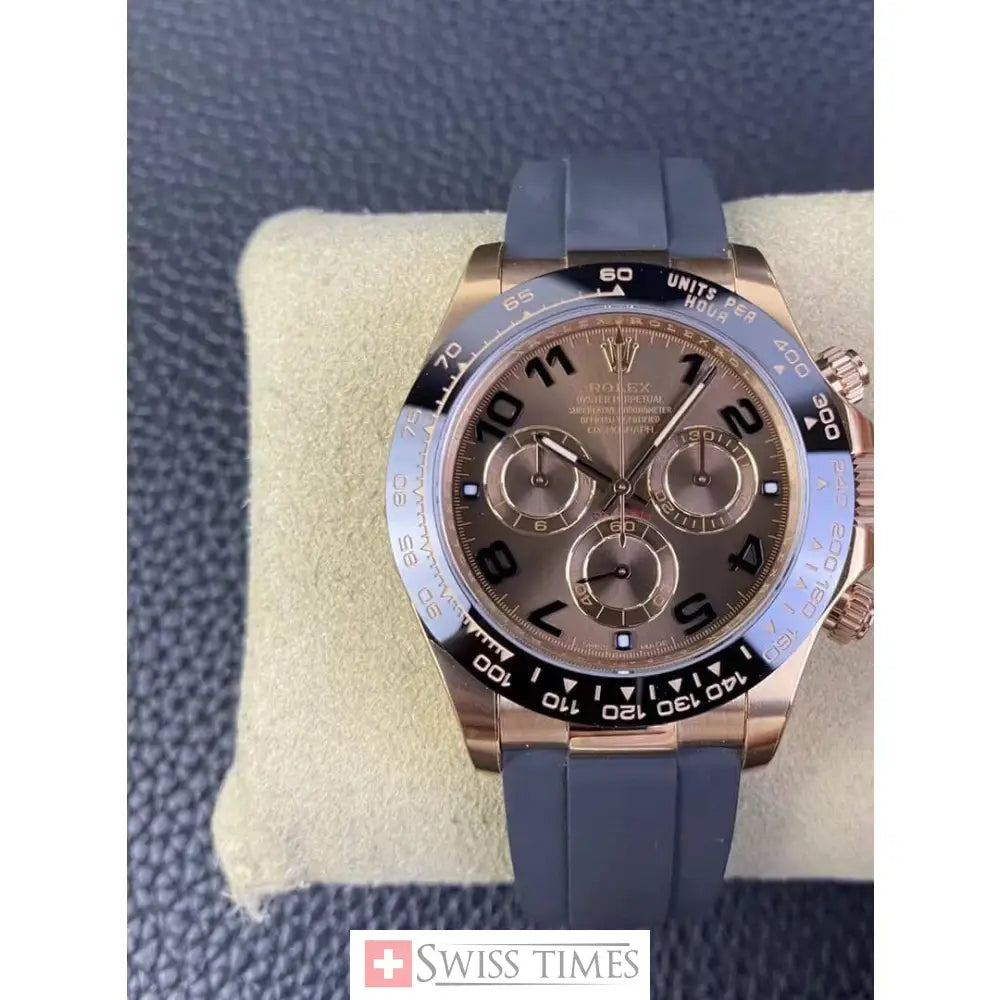 Chocolate Numerals Dial Oysterflex