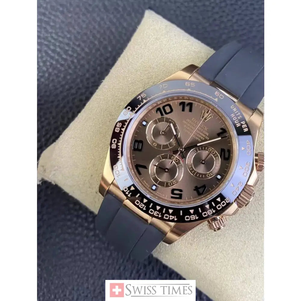 Chocolate Numerals Dial Oysterflex