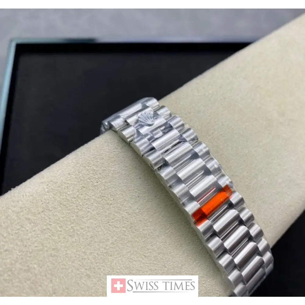 D-Date 36mm President Silver Dial
