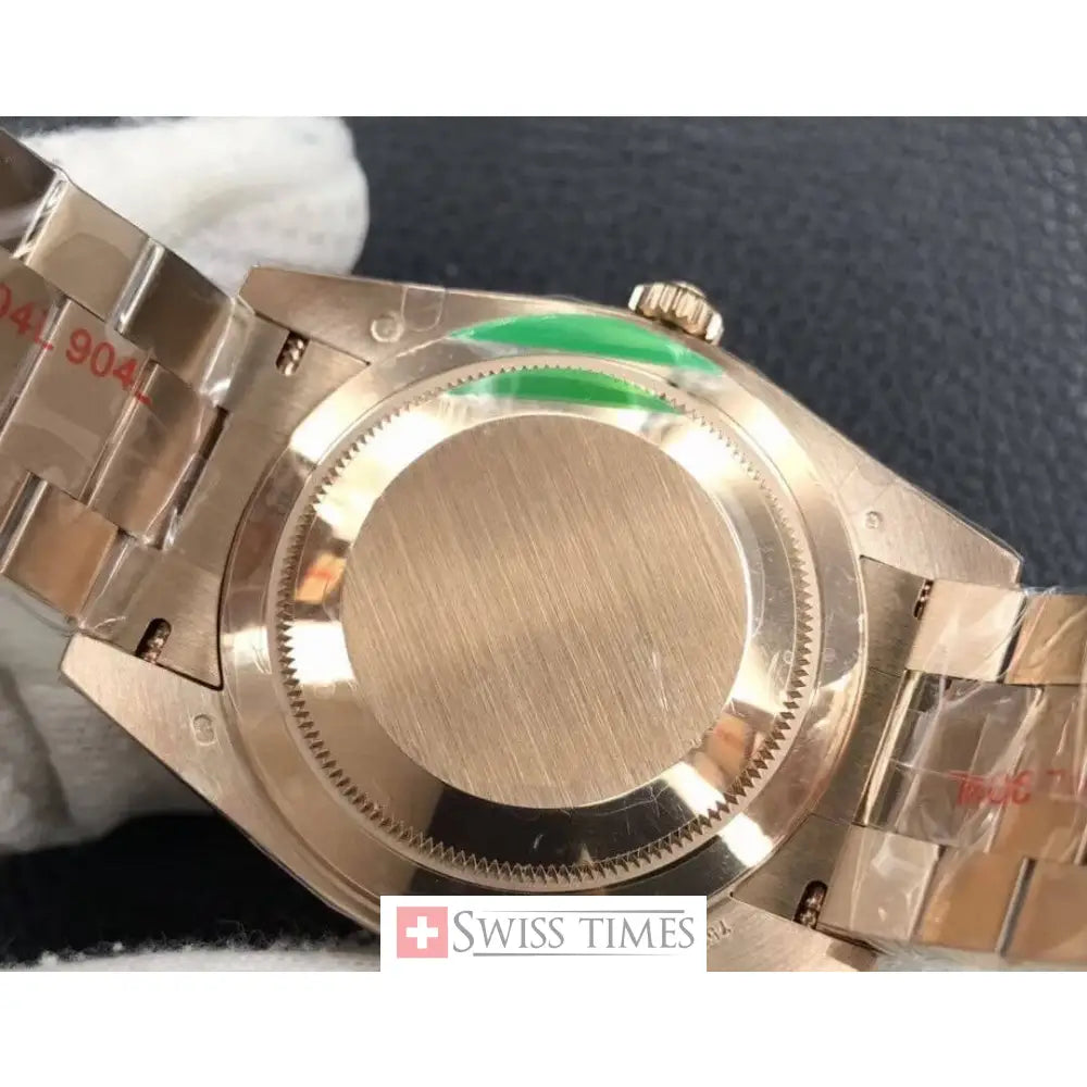 D-Date Everose Gold Sundust Dial Roman 41mm