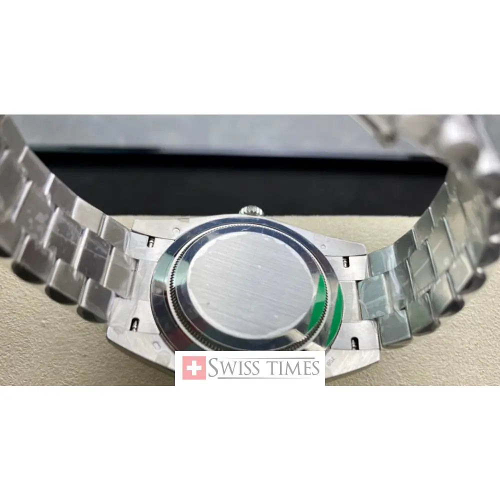 D-Date Steel Black Dial President