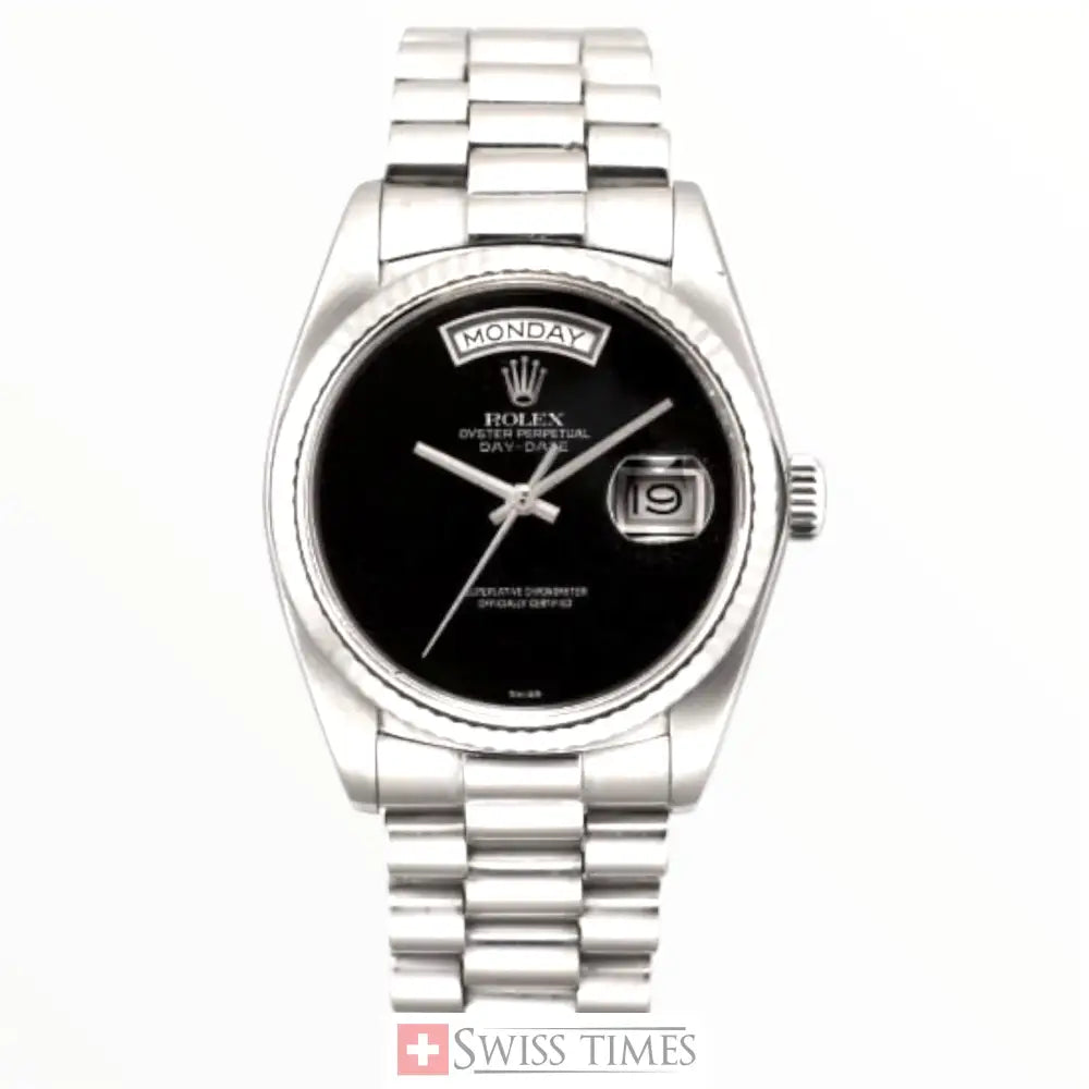D-Date Steel Onyx Dial President