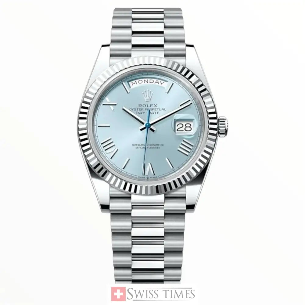 Day-Date Light Blue Roman Dial President