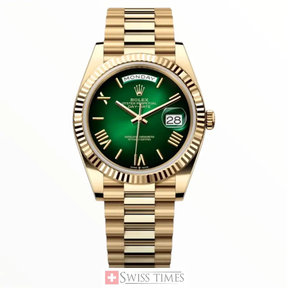 Day-Date Yellow Gold Green Dial President 2025
