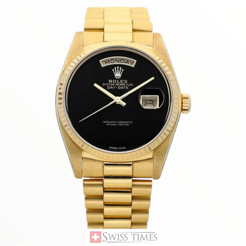 Day-Date Yellow Gold Onyx Dial President
