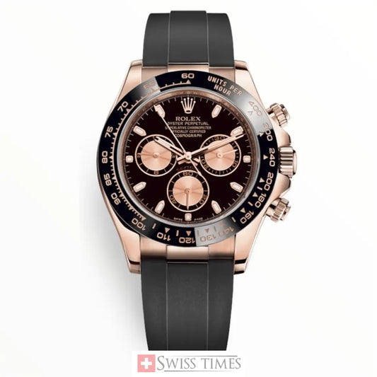 Everose Gold Black & Pink Oysterflex