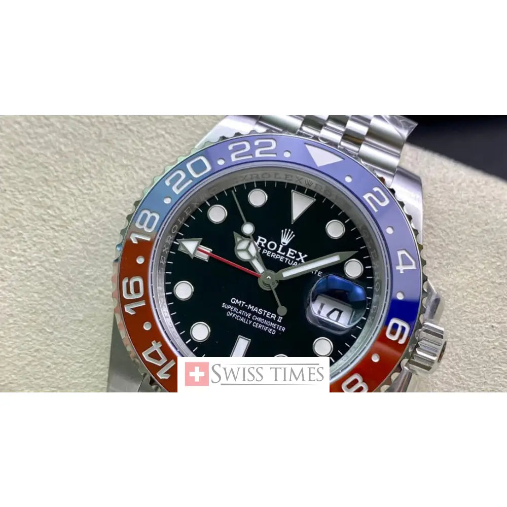 Gmt-Master II Pepsi Black Dial Jubilee