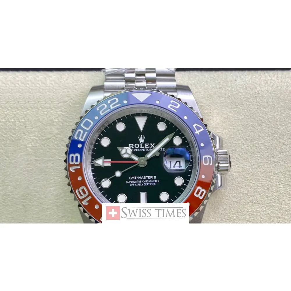 Gmt-Master II Pepsi Black Dial Jubilee