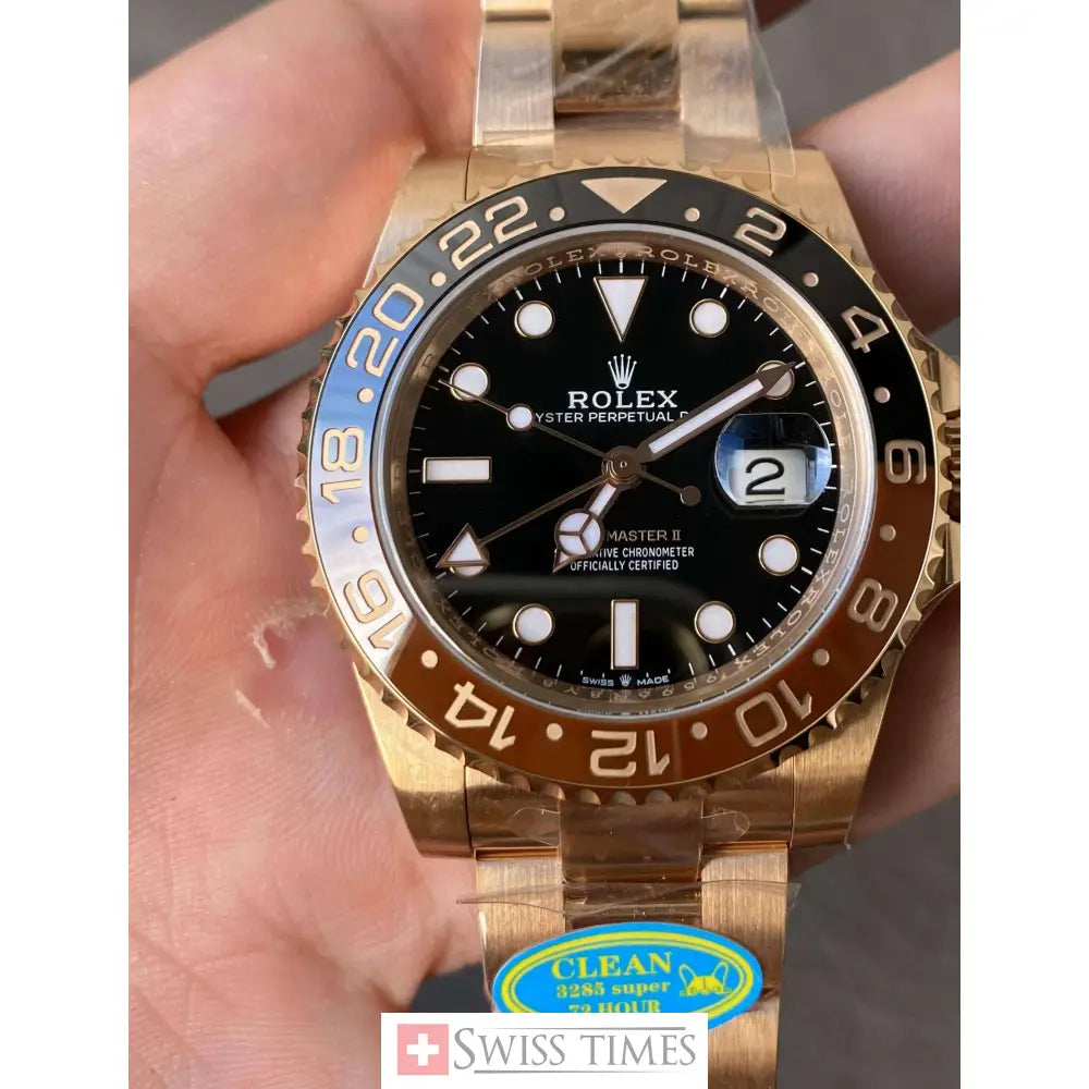 Gmt-Master II Rootbeer Black Dial