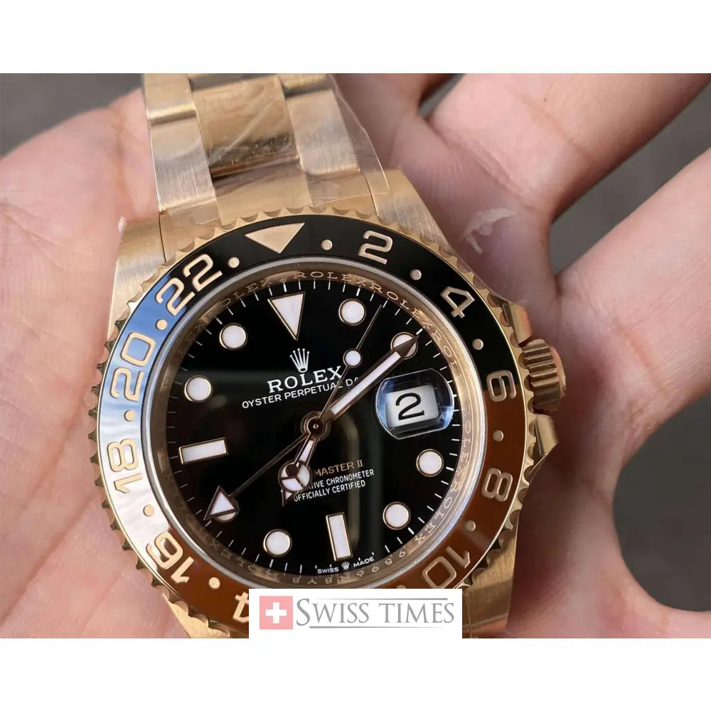 Gmt-Master II Rootbeer Black Dial