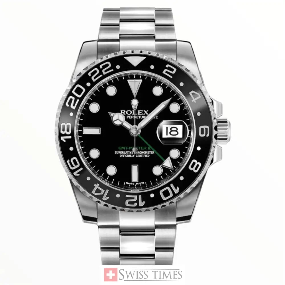 Gmt-Master II Steel Black Dial