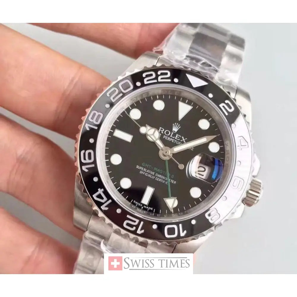 Gmt-Master II Steel Black Dial