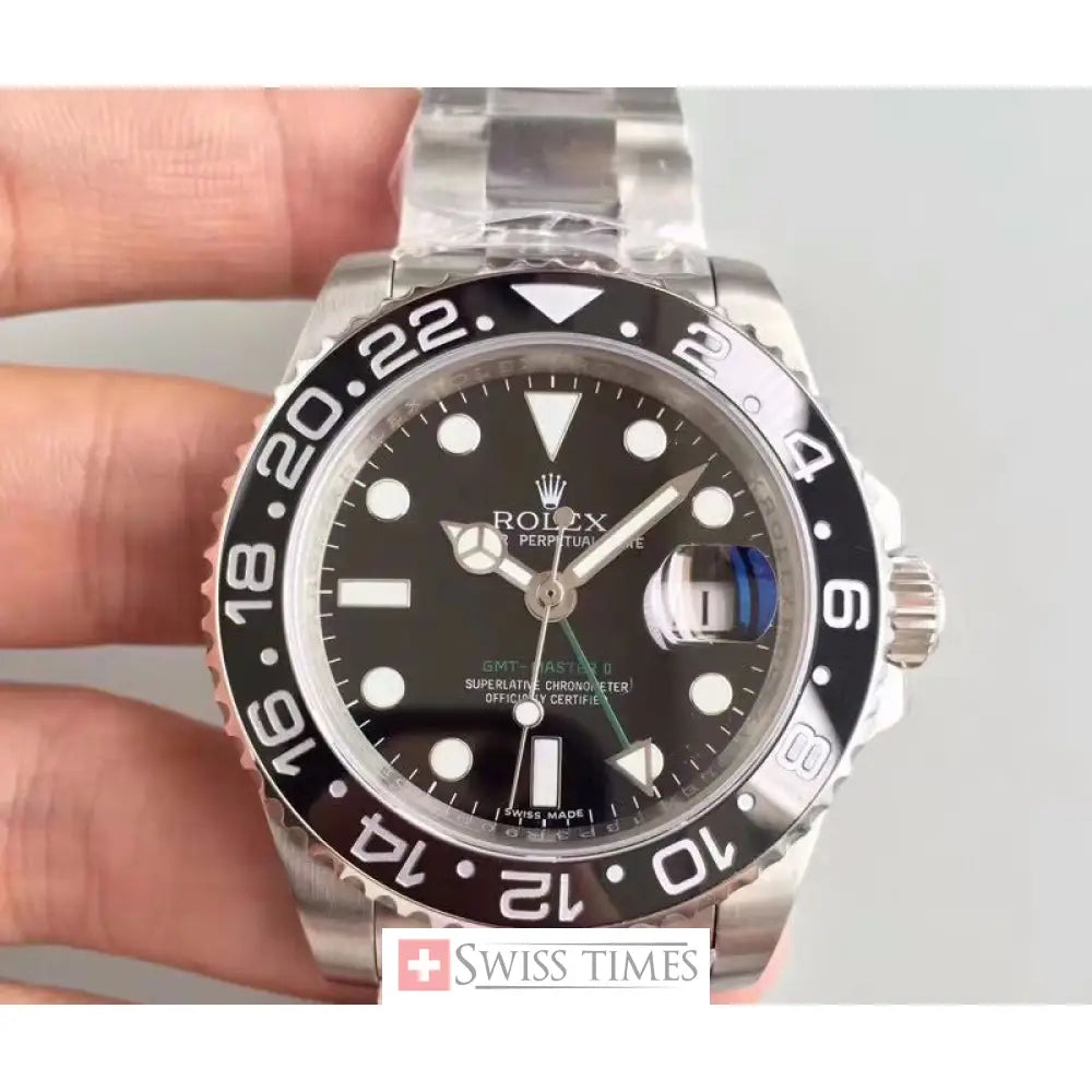 Gmt-Master II Steel Black Dial