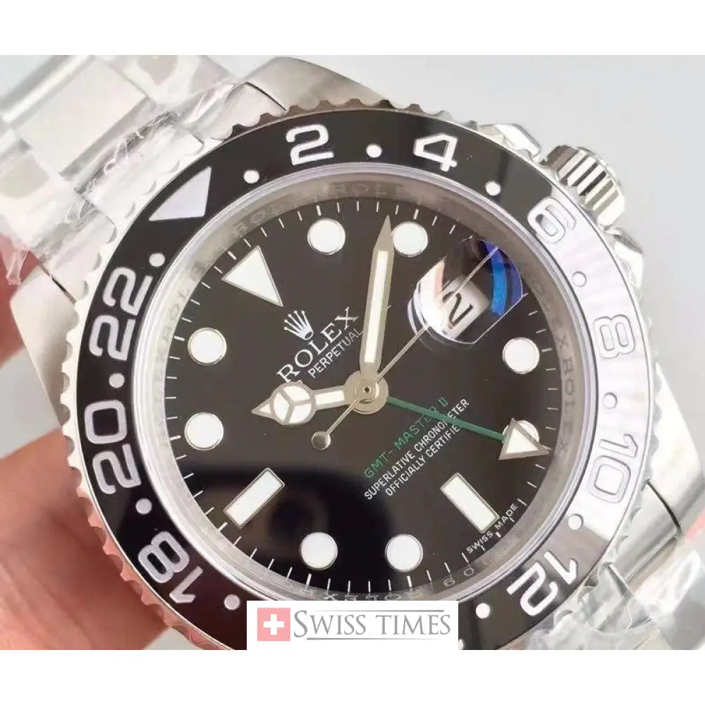 Gmt-Master II Steel Black Dial
