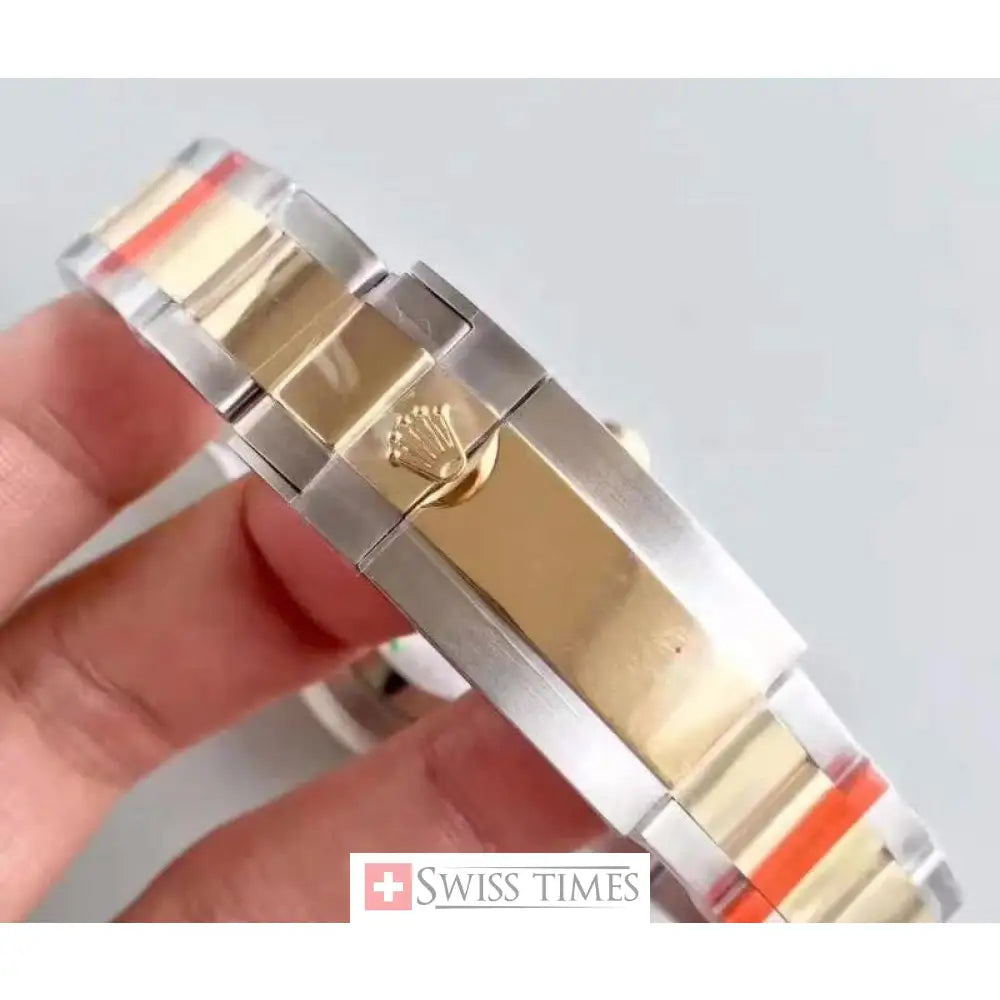 Gmt-Master II Two Tone Yellow Gold Black Dial