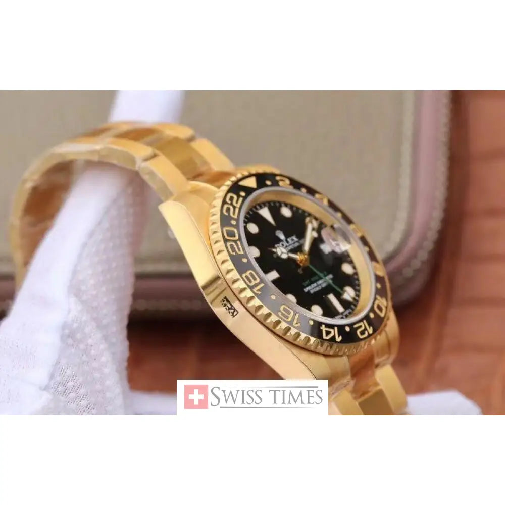 Gmt-Master II Yellow Gold Black Dial