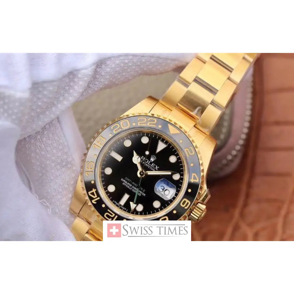 Gmt-Master II Yellow Gold Black Dial