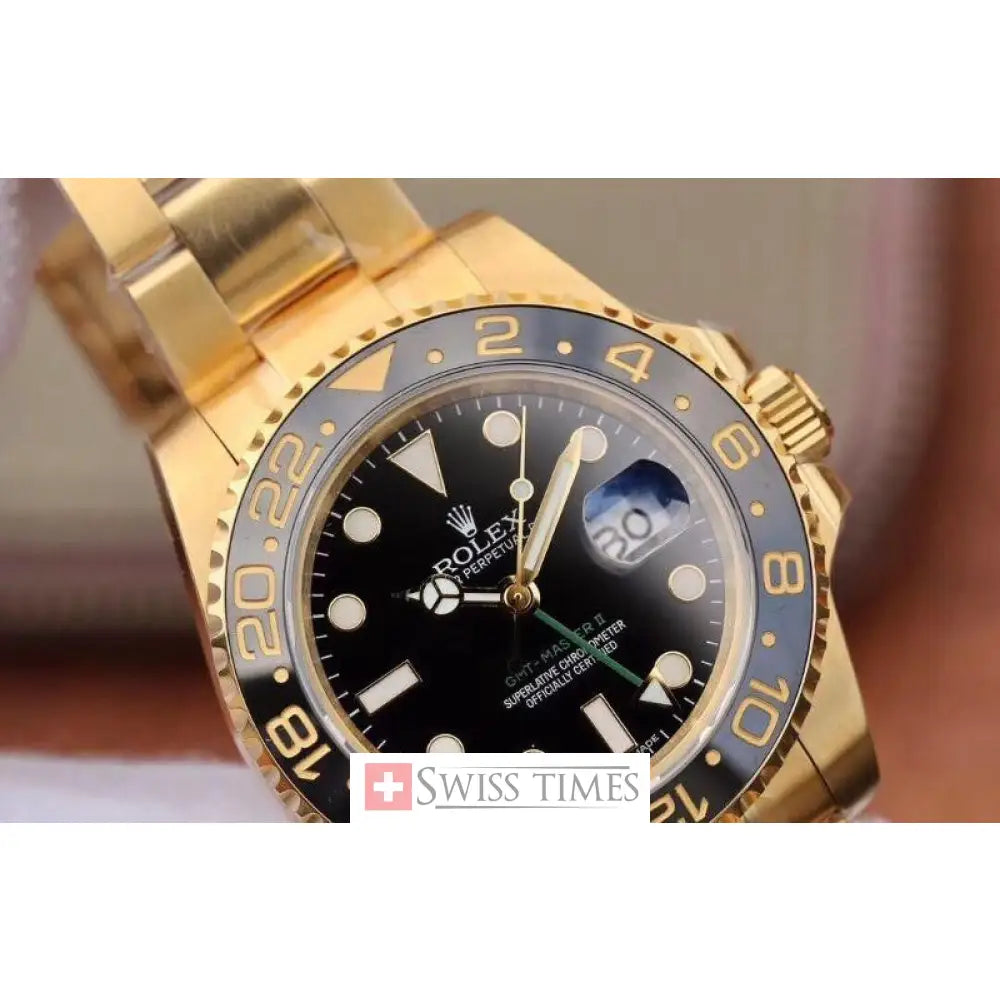 Gmt-Master II Yellow Gold Black Dial