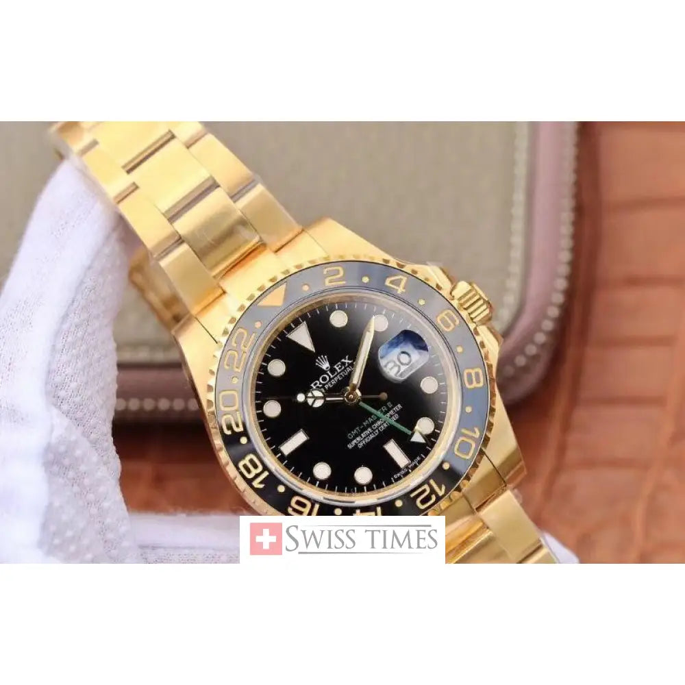 Gmt-Master II Yellow Gold Black Dial