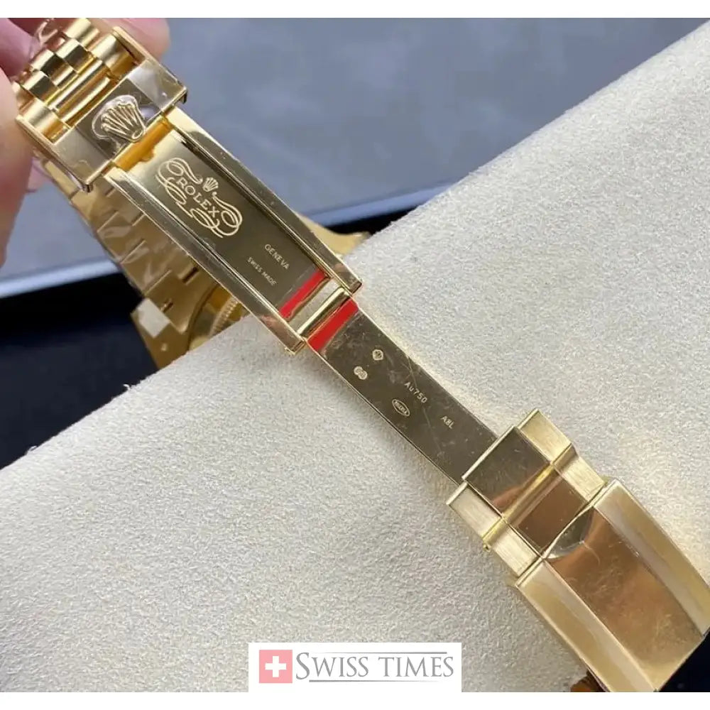 Gmt-Master II Yellow Gold Black Dial Jubilee