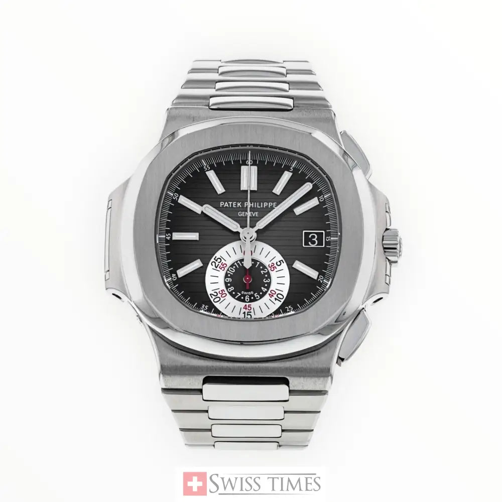 Nautilus Automatic Black Dial Chronograph Stainless Steel 40.5mm