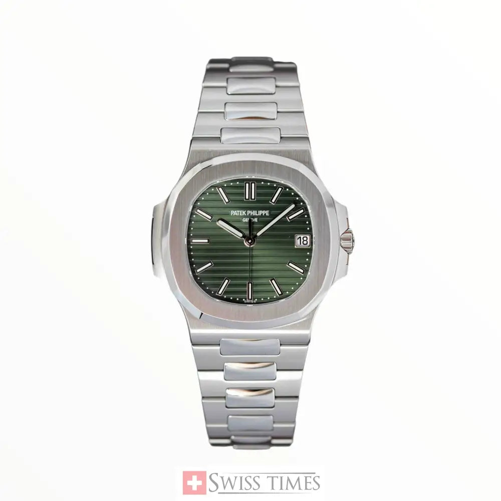 Nautilus Olive Green Dial Stainless Steel 40.5mm