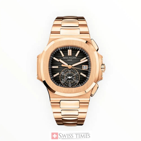 Nautilus Rose Gold Black Dial Graident Dial 40.5mm