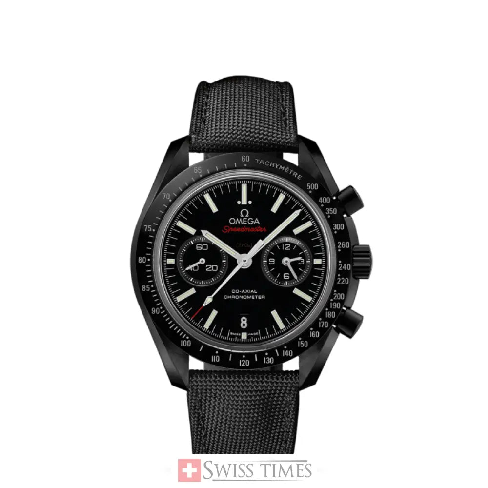 Omega SpeedMaster Dark Side of the Moon CoAxial Chronometer Chronograph Black Strap Red Fonts 44.25 mm