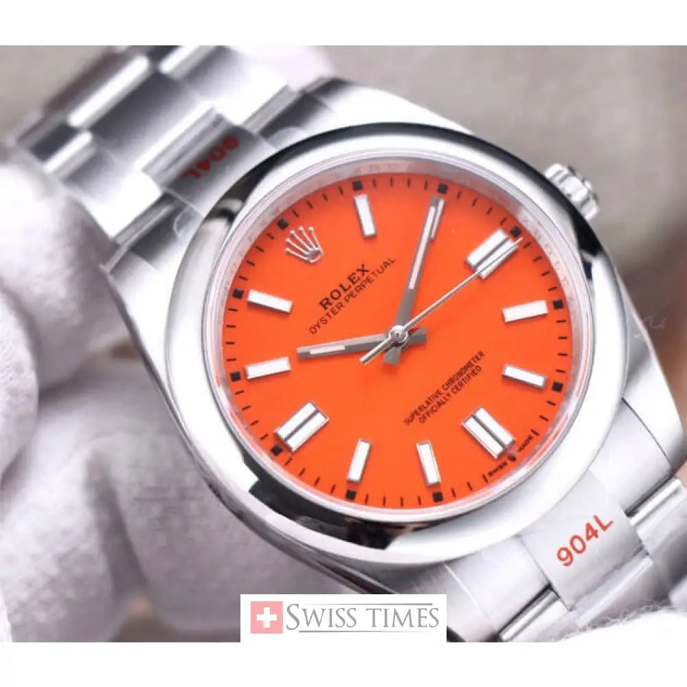 Oyster Perpetual 41mm Coral Red Dial
