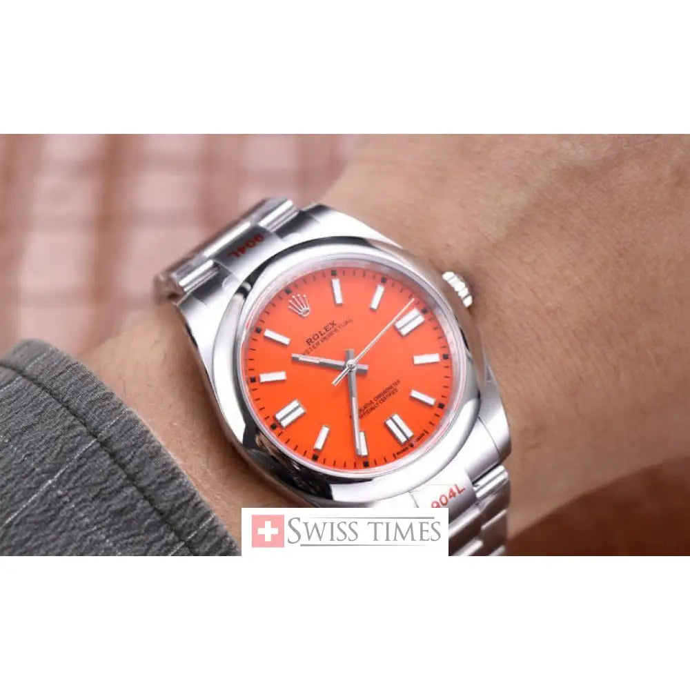 Oyster Perpetual 41mm Coral Red Dial