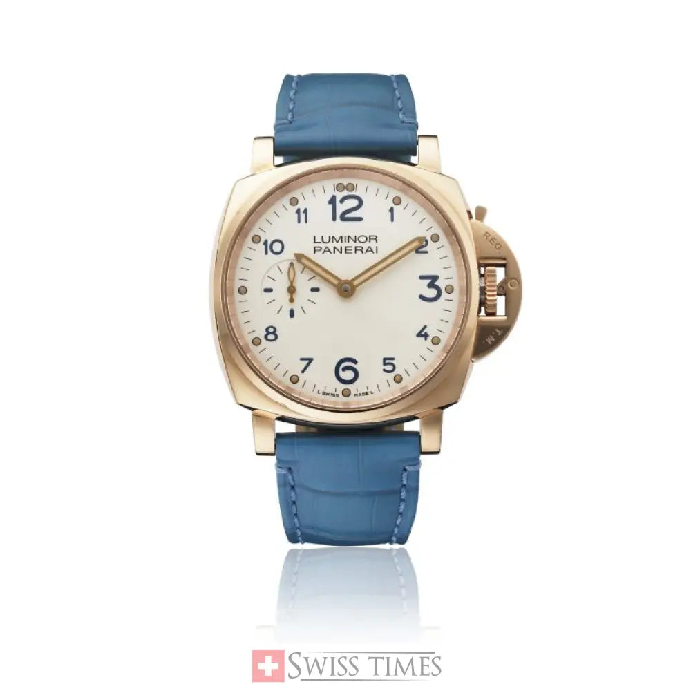 Panerai Luminor Due Pink Gold White Dial 38mm