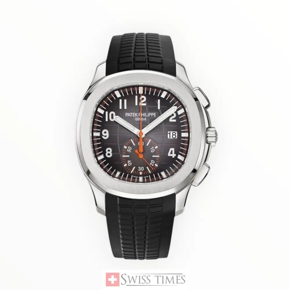Patek Philippe Aquanaut Black Dial Chronograph Watch 42.2mm