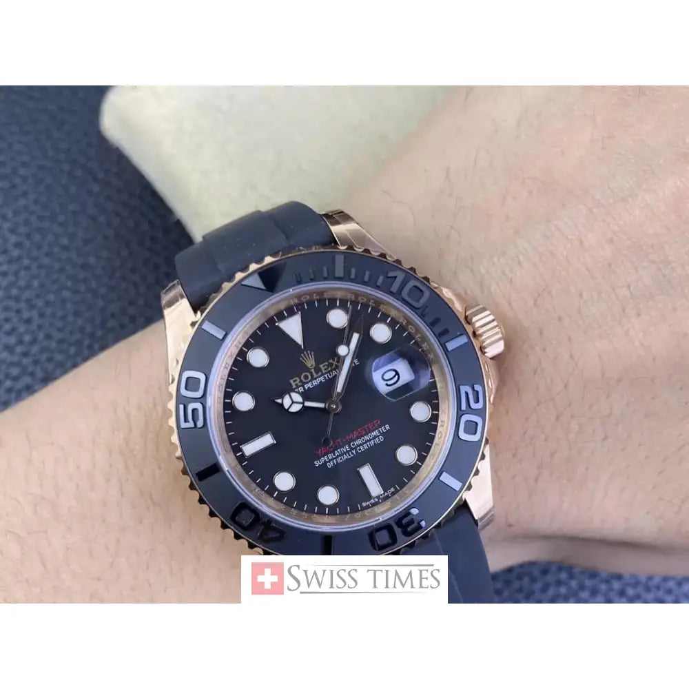 Rolex Yacht-Master 40 Everose Gold OysterFlex