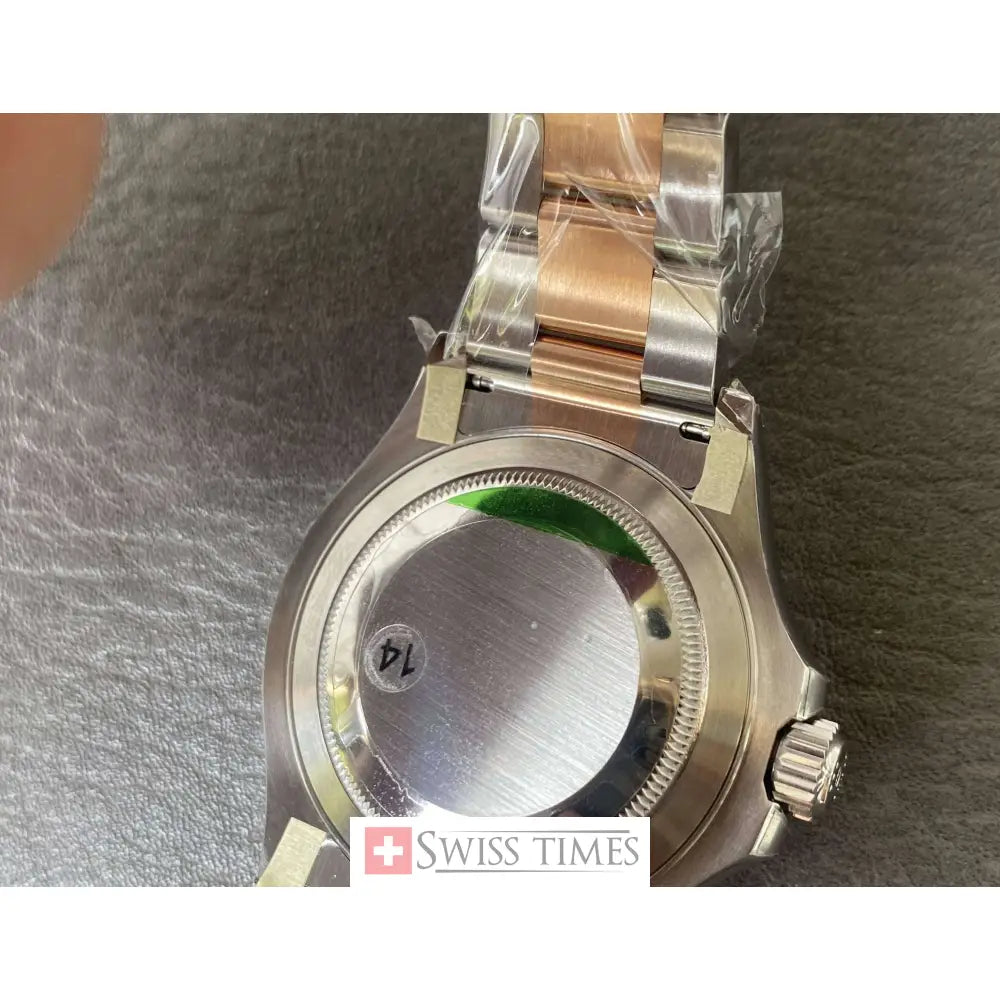 Rolex Yacht-Master 40 Two Tone Pink Gold Black Dial