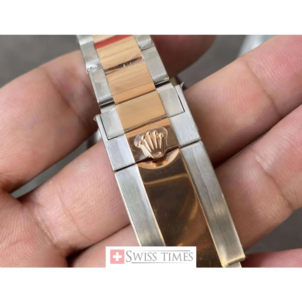 Rolex Yacht-Master 40 Two Tone Pink Gold Chocolate Dial