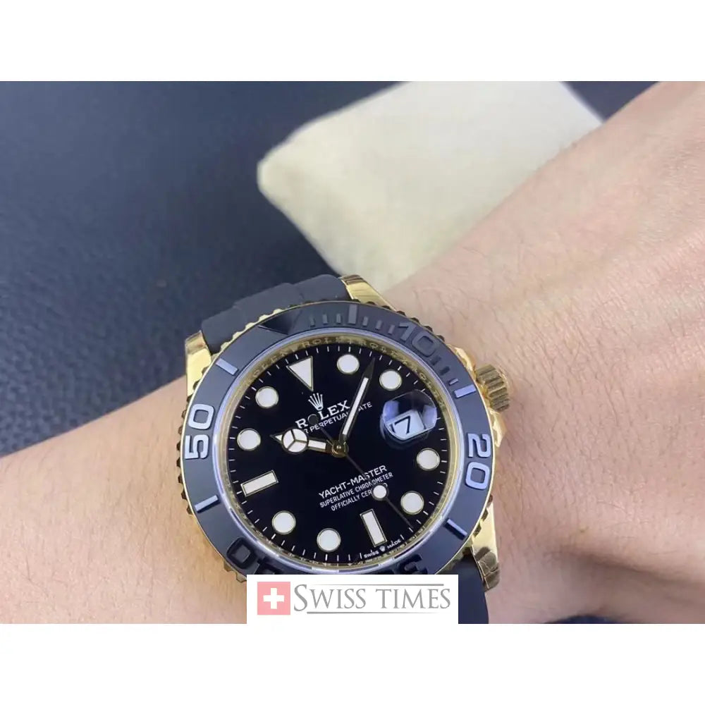 Rolex Yacht-Master 42MM Yellow Gold OysterFlex