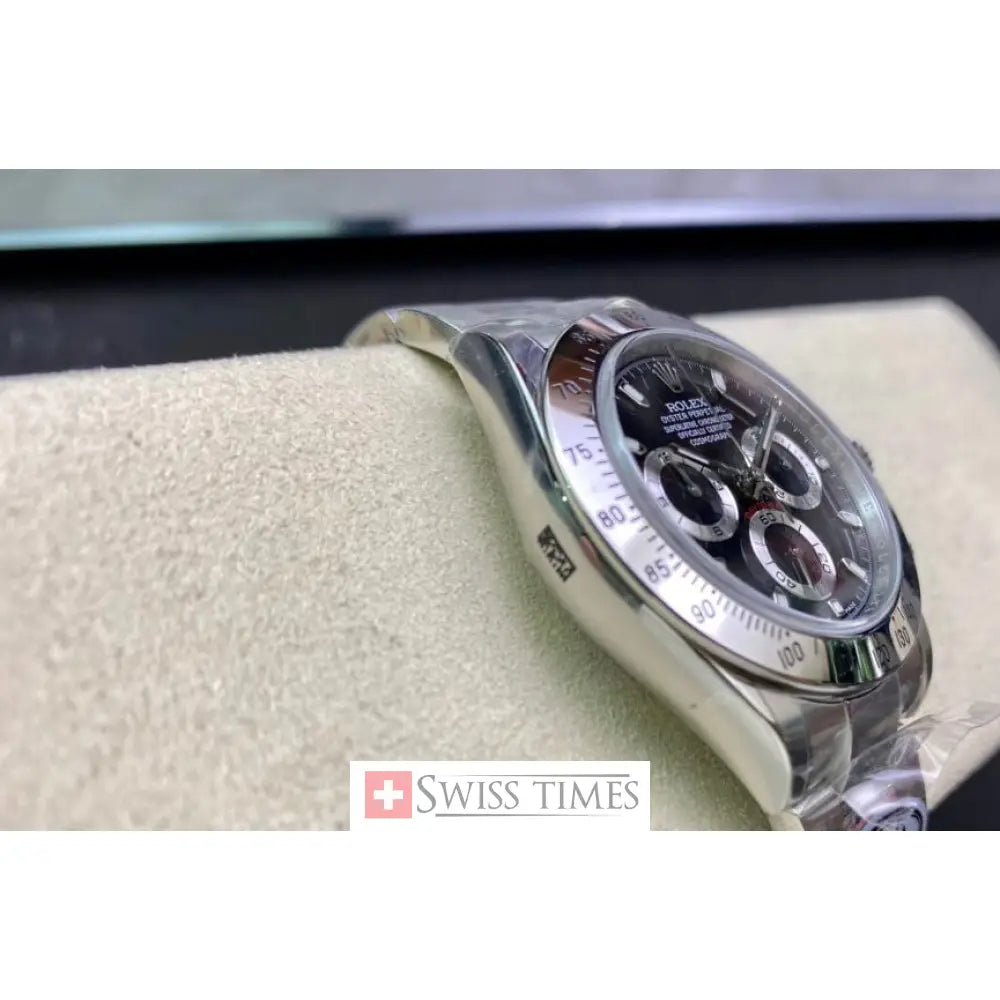 Steel Black Dial
