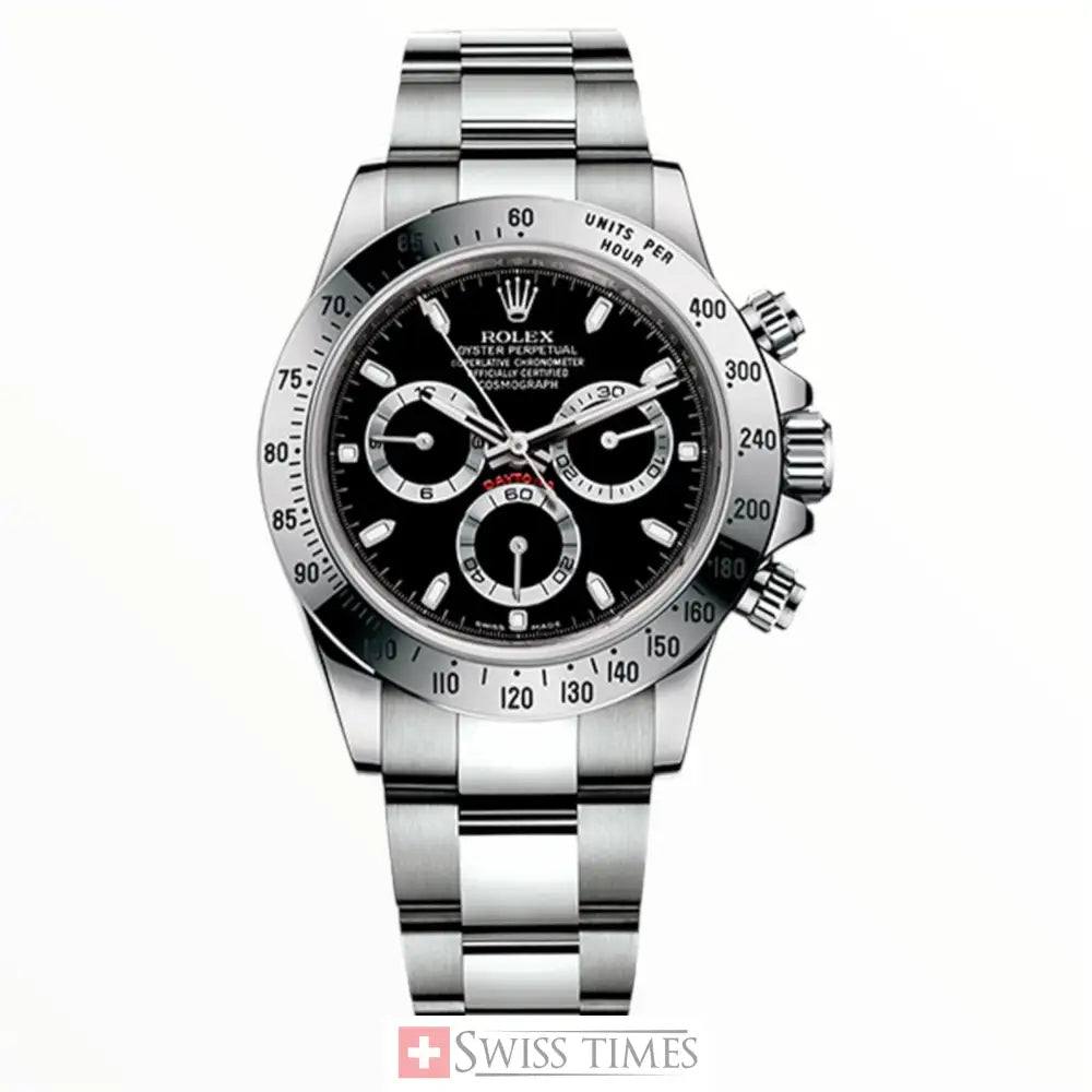 Steel Black Dial
