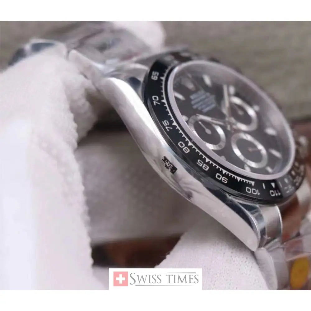 Steel Black Dial Ceramic Bezel