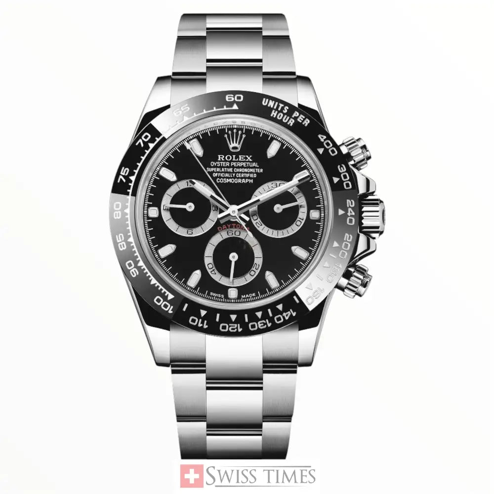 Steel Black Dial Ceramic Bezel