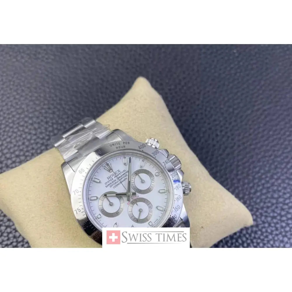 Steel White Dial
