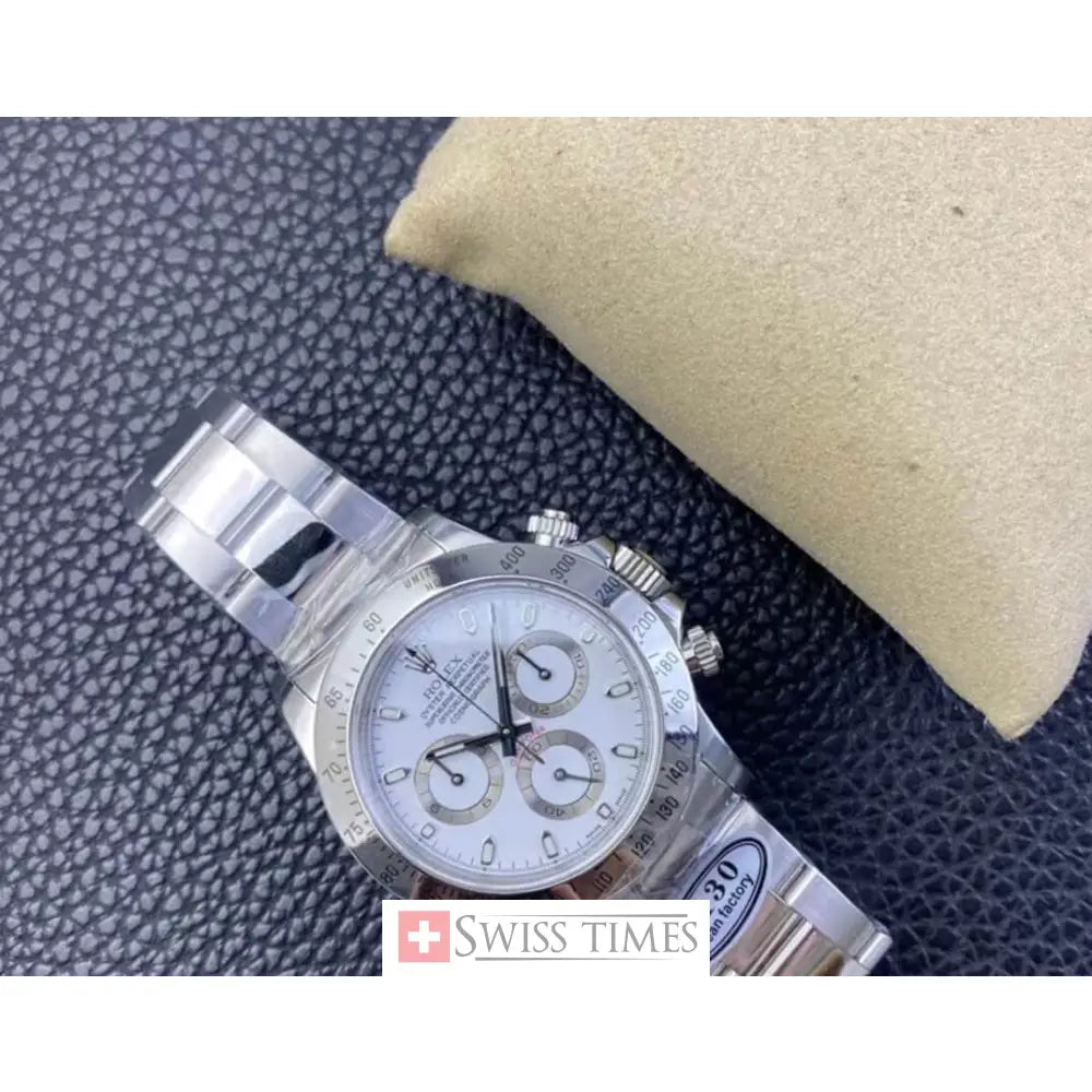 Steel White Dial