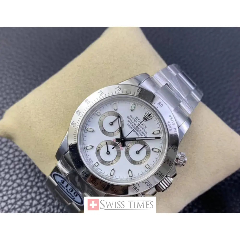 Steel White Dial