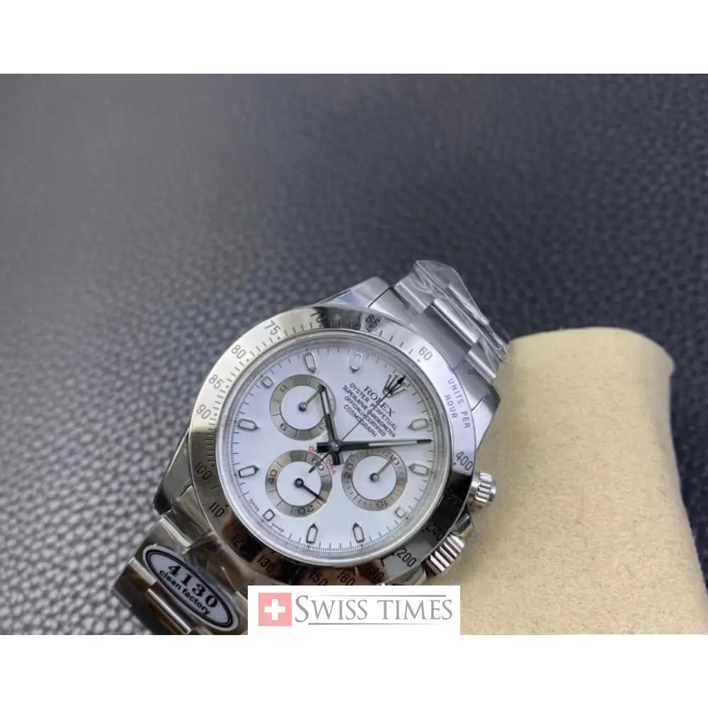 Steel White Dial