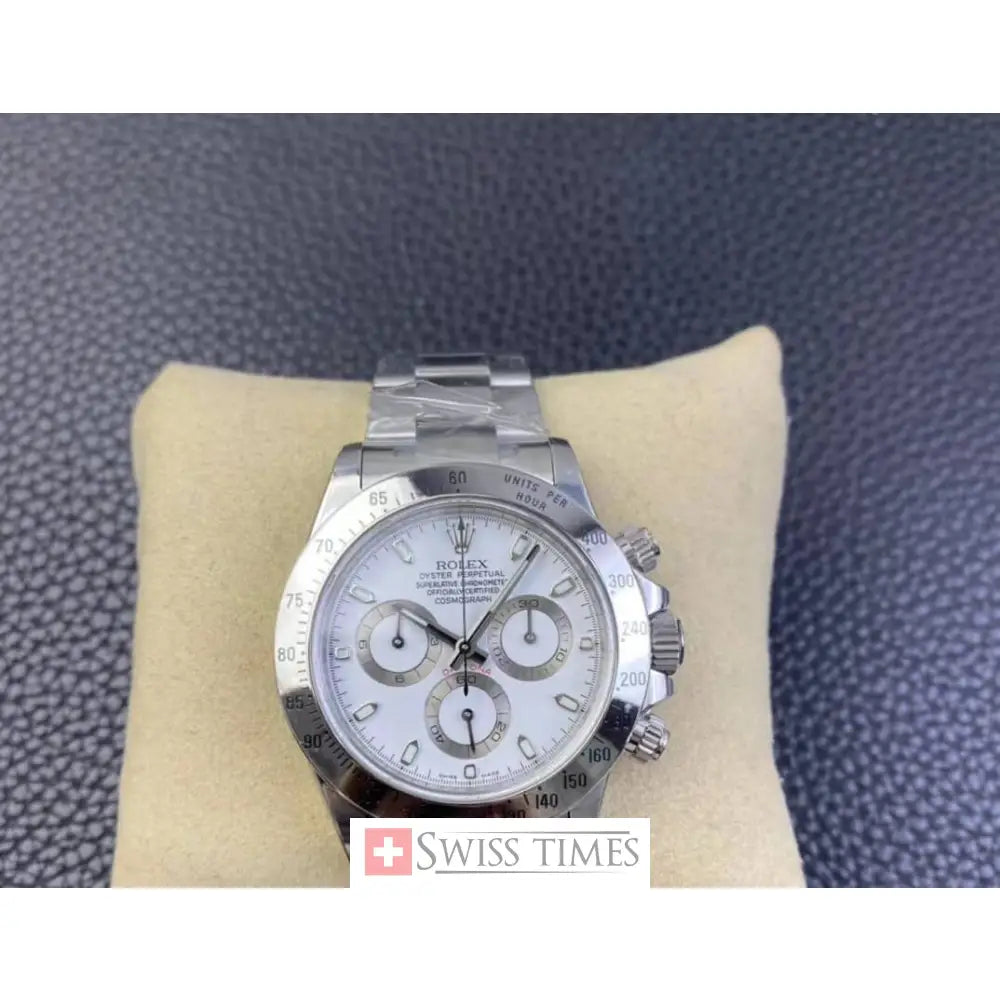 Steel White Dial