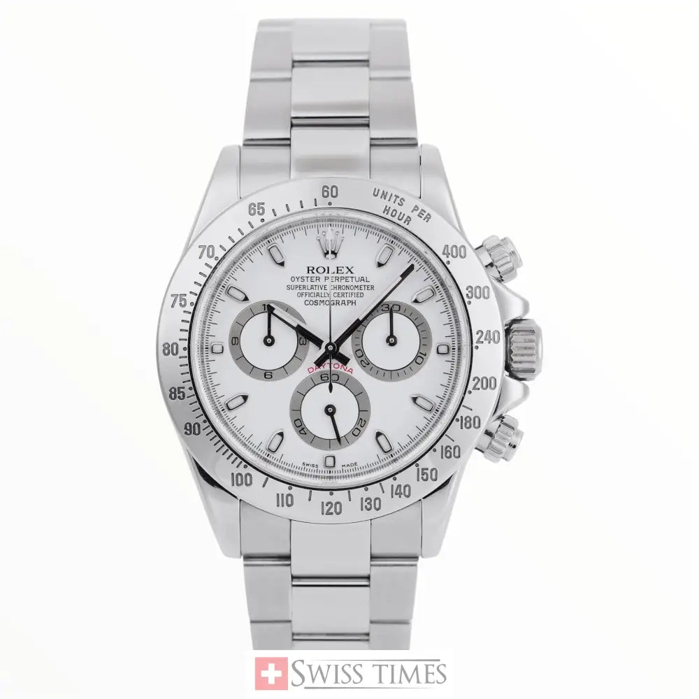 Steel White Dial