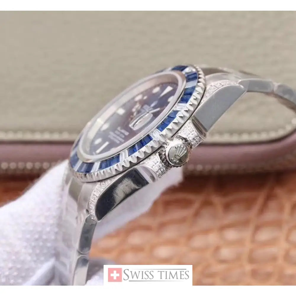 Sub Date Sapphire And Diamonds Bezel
