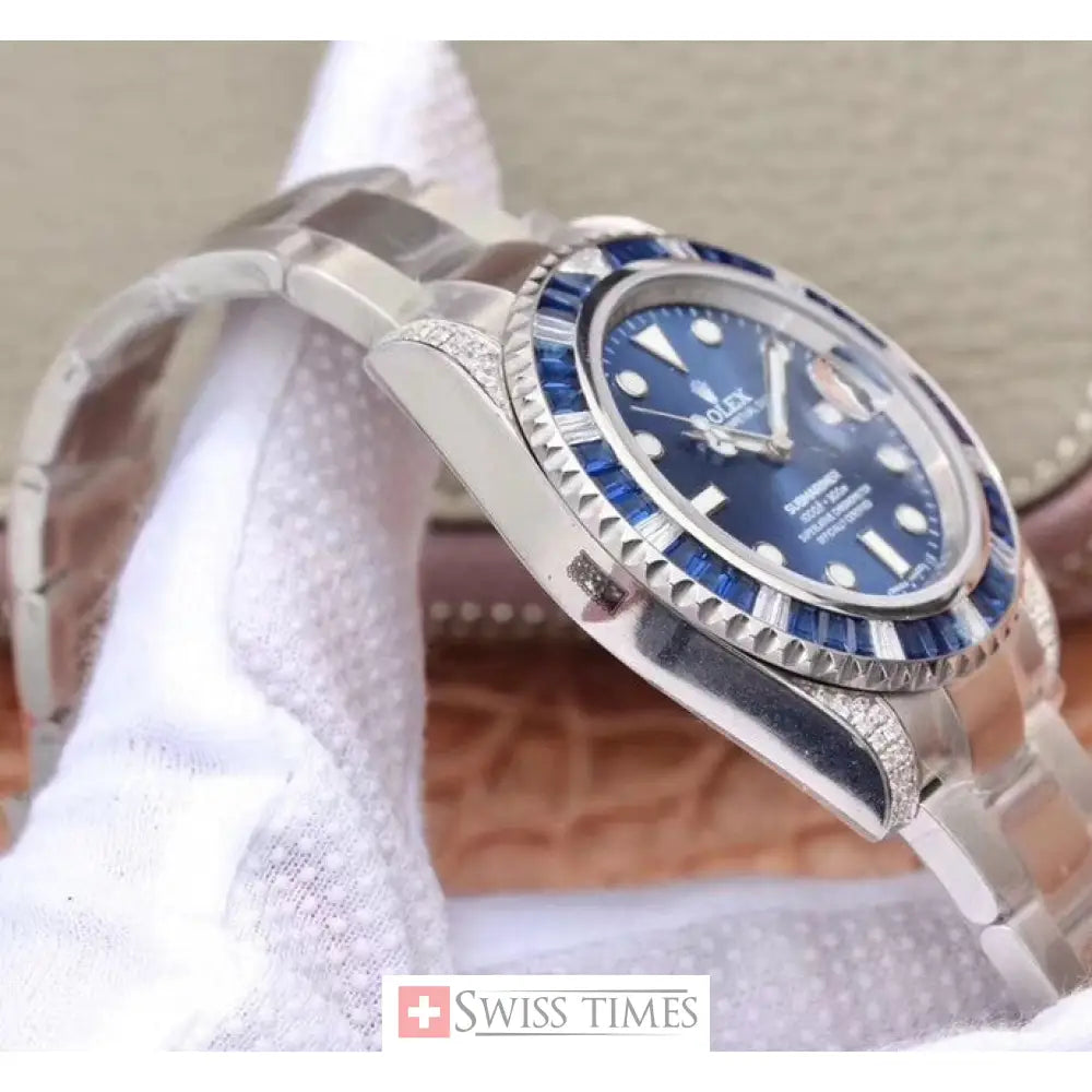 Sub Date Sapphire And Diamonds Bezel